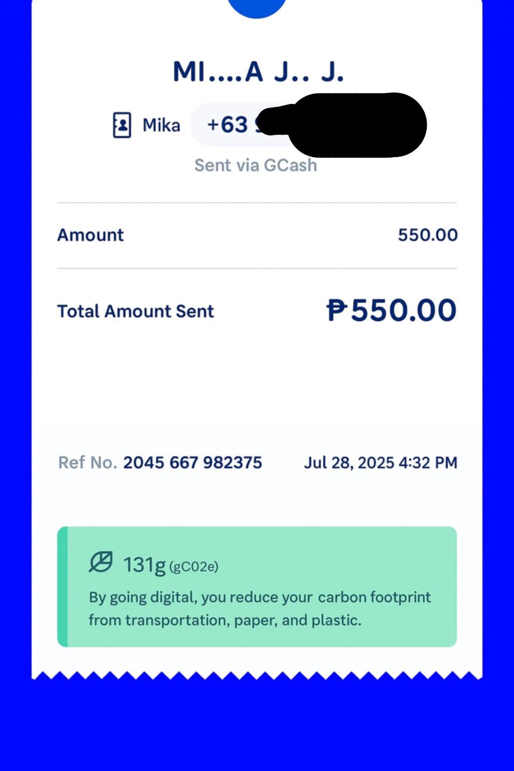 Valid Mobile Portrait Receipt Guide